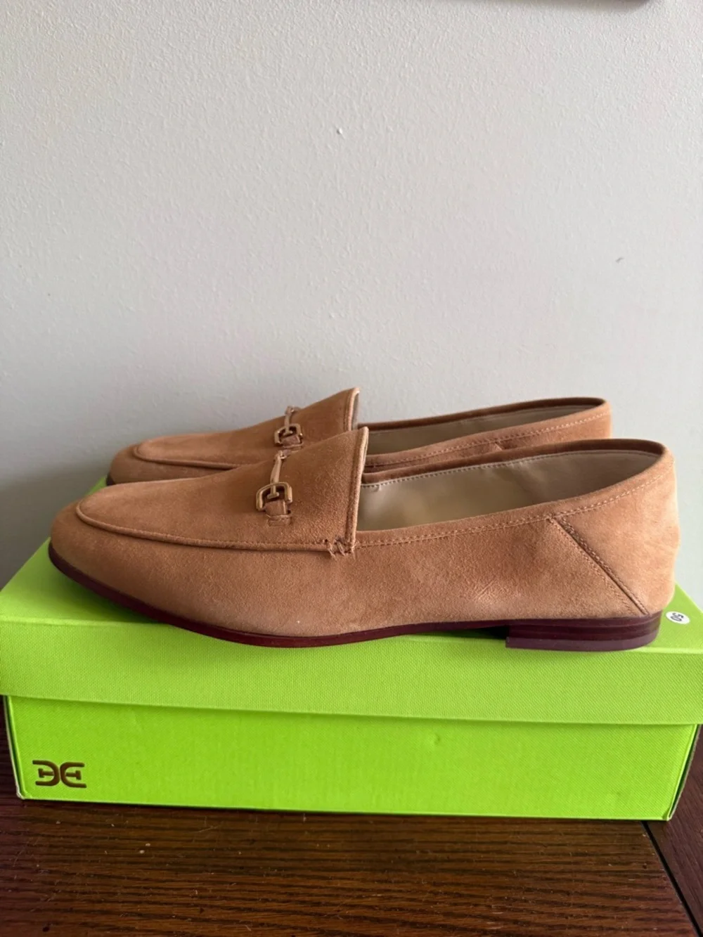 Sam Edelman Tan Suede Horsebit Loafers - Picture 4 of 8